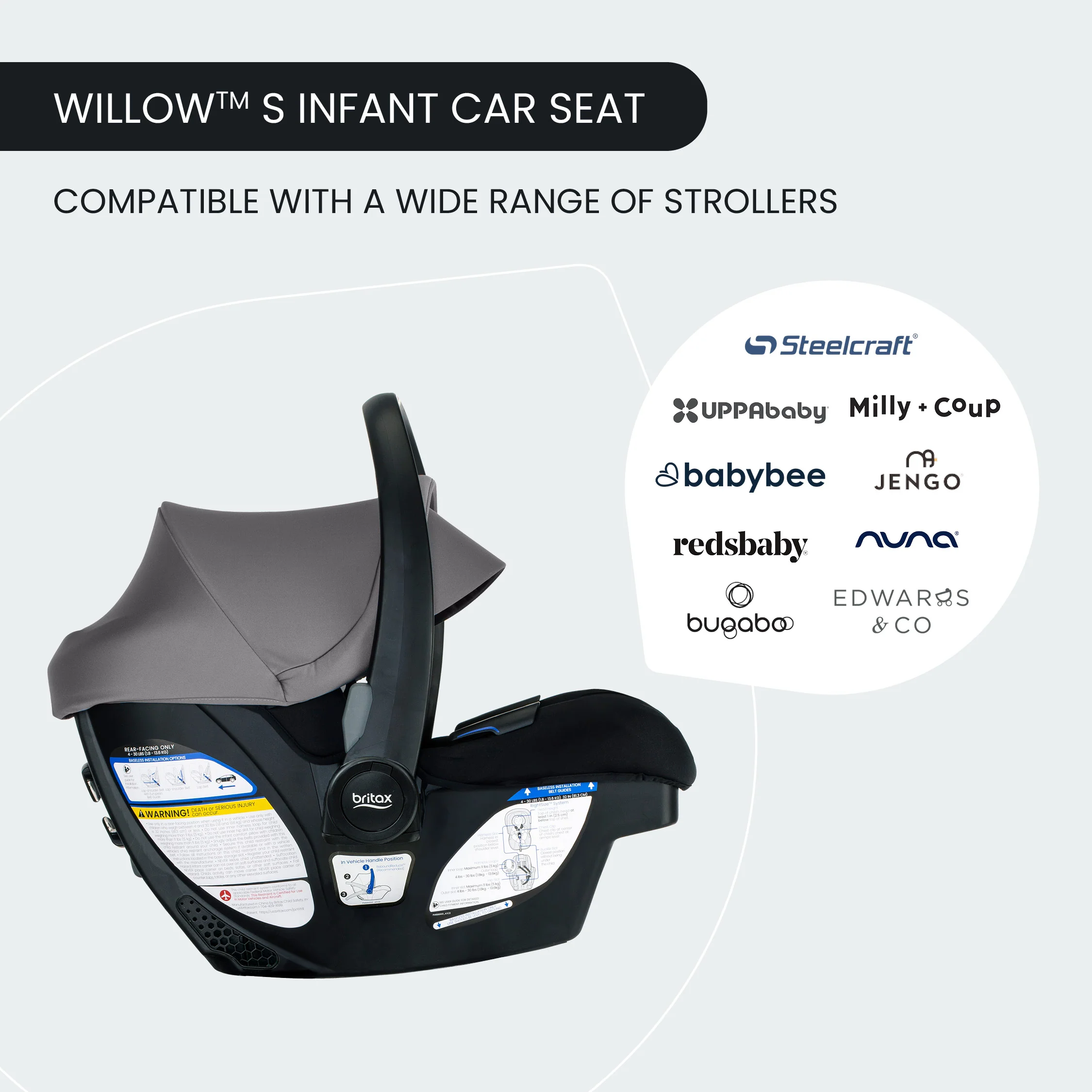 Britax Willow S ClickTight Capsule with Alpine Base - Image 7