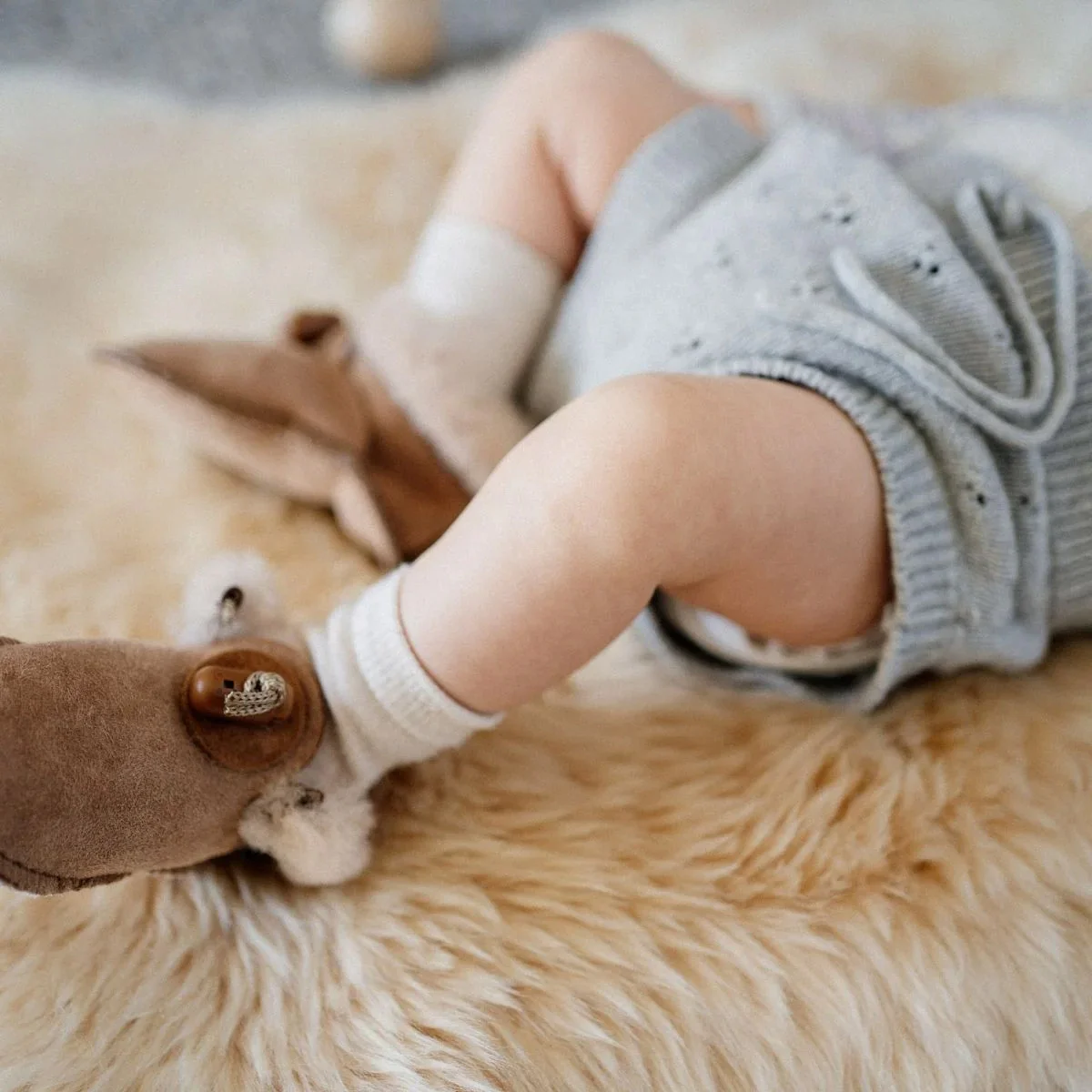Classic NZ Long Pile Sheepskin Baby Rug - Image 6