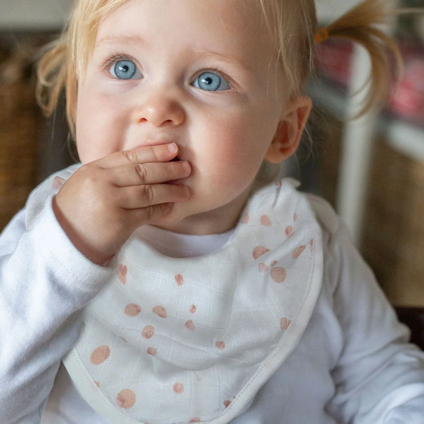 Little Bamboo Muslin Bib 2 Pack - Image 7