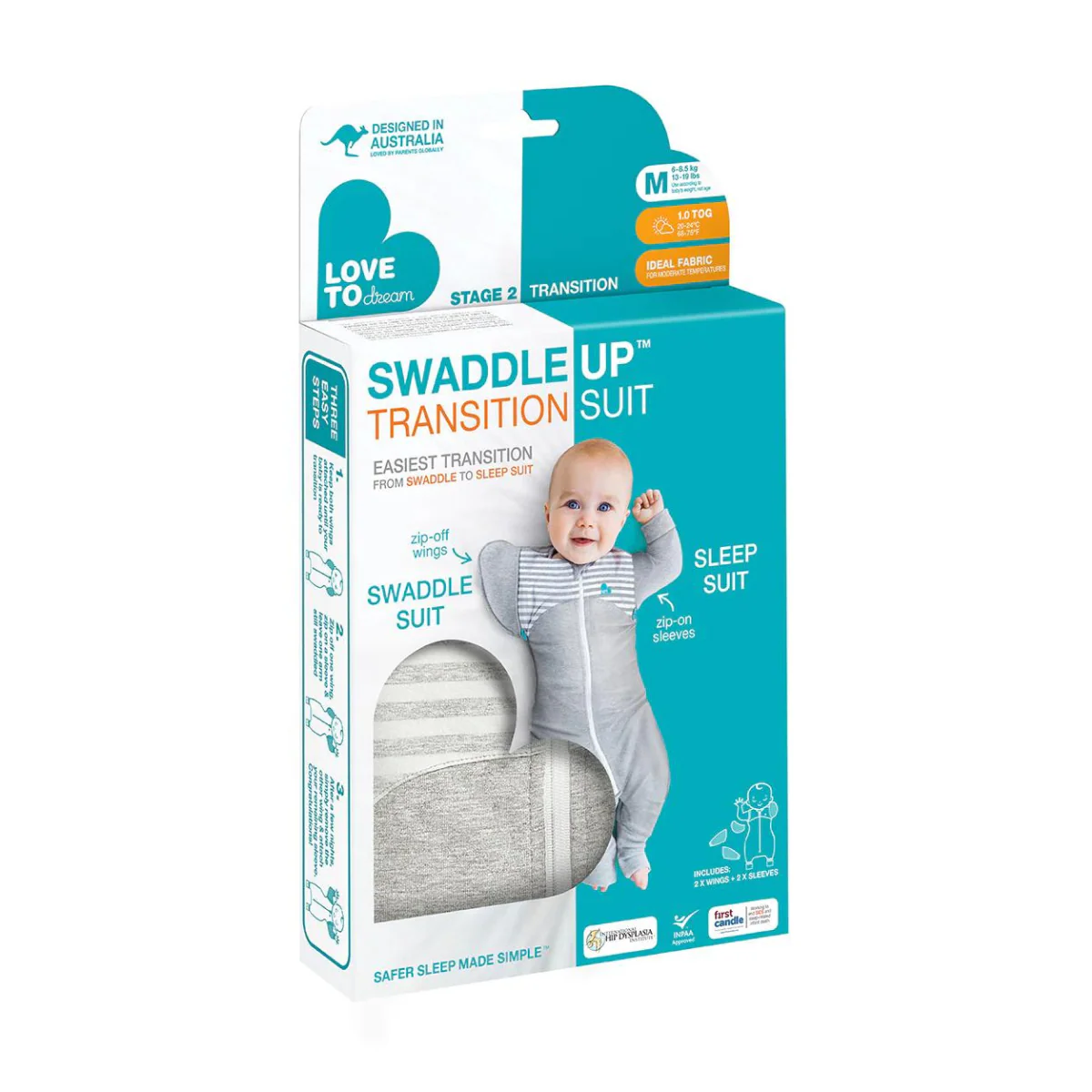 Love To Dream Swaddle Up Transition Suit 1.0 TOG - Image 3