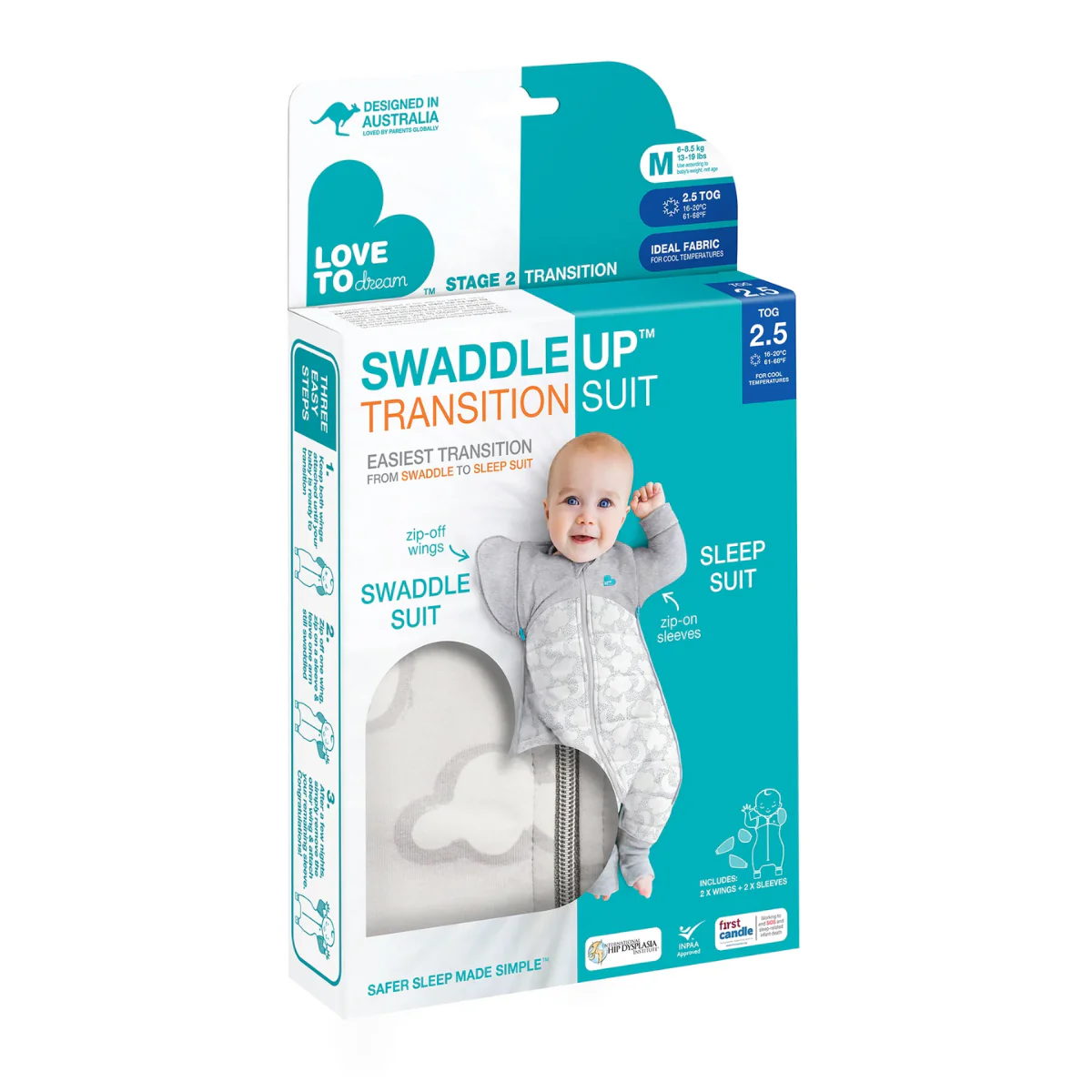 Love To Dream Swaddle Up Transition Suit 2.5 TOG - Image 6