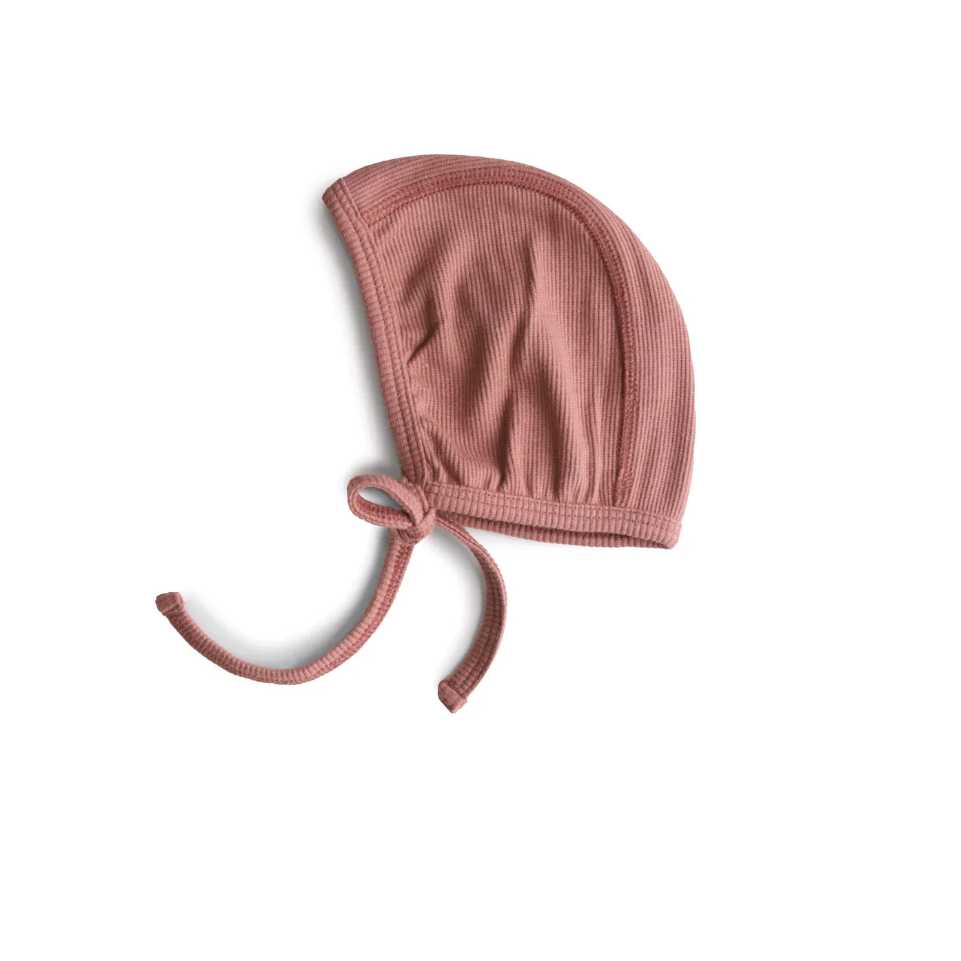 Mushie Ribbed Baby Bonnet - Image 4