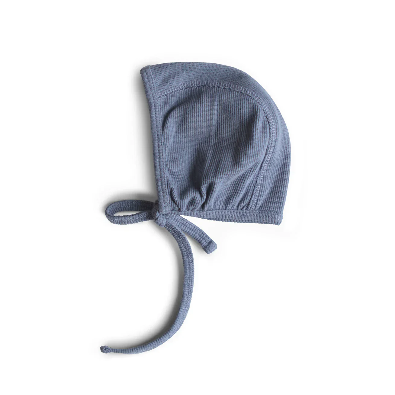 Mushie Ribbed Baby Bonnet - Image 5