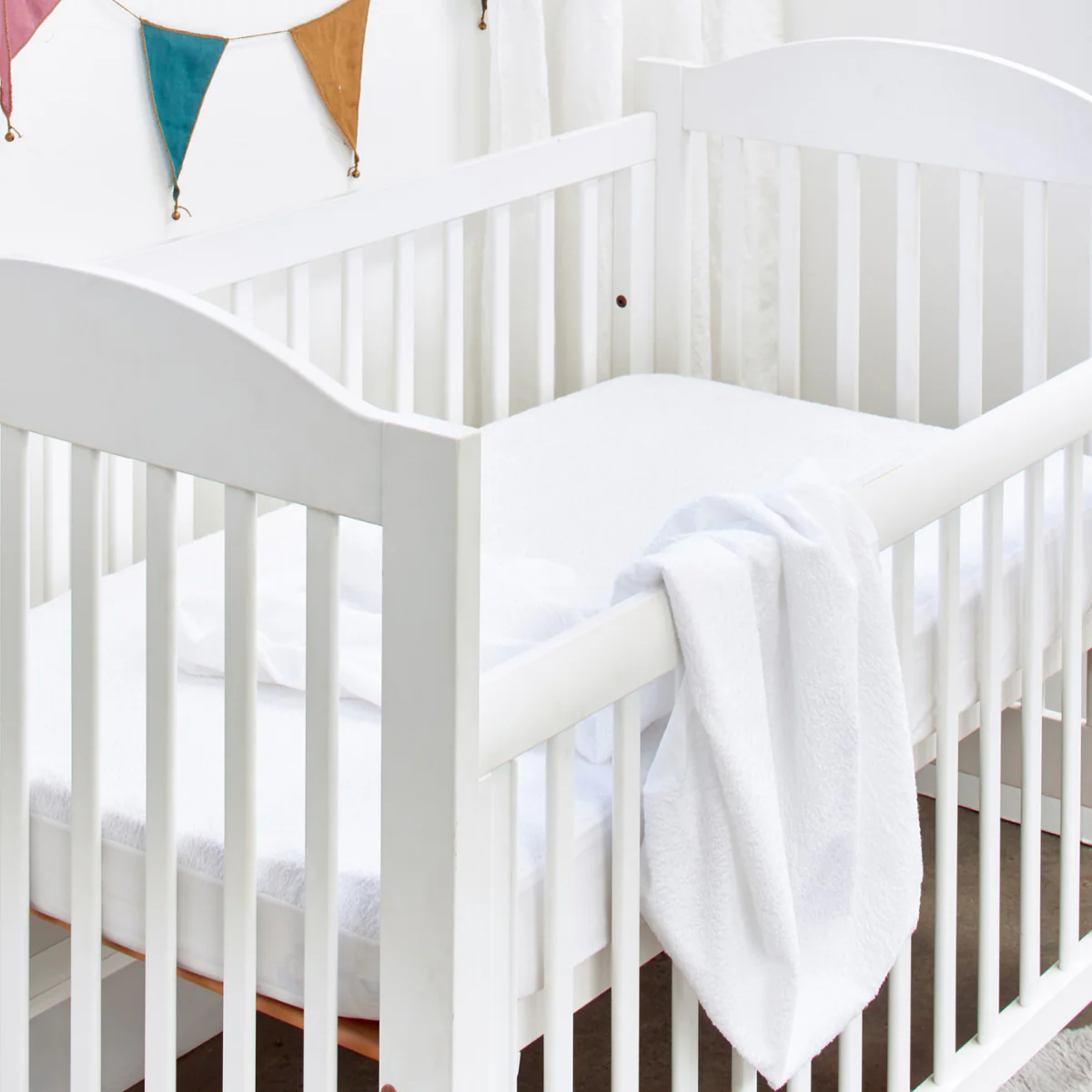 Protect-A-Bed Cotton Terry Fitted Cot Mattress Protector - Image 4