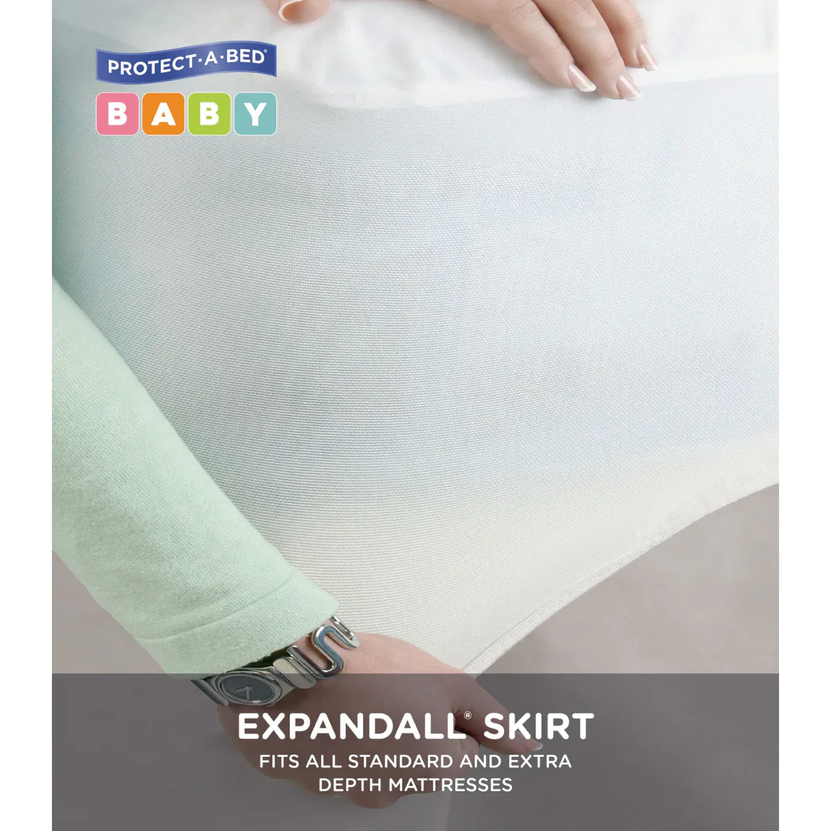 Protect-A-Bed Quilted Cotton Fitted Cot Mattress Protector - Image 7