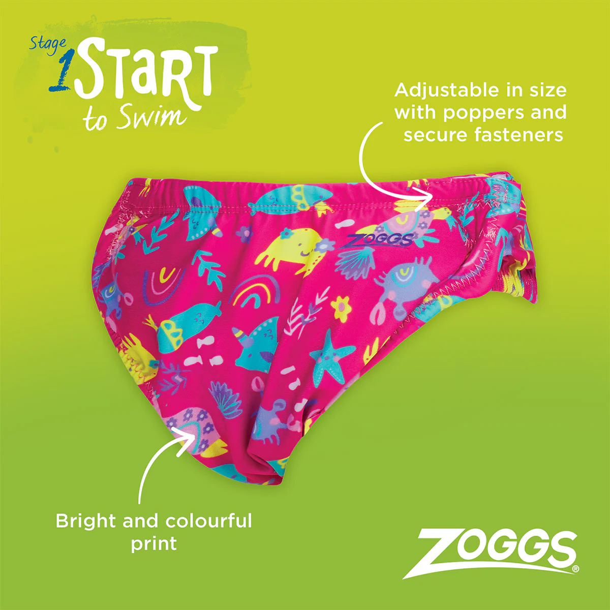 Zoggs Adjustable Swim Nappy - Image 3