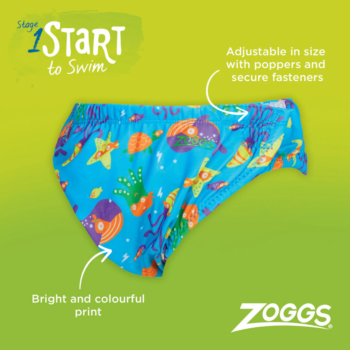 Zoggs Adjustable Swim Nappy - Image 7