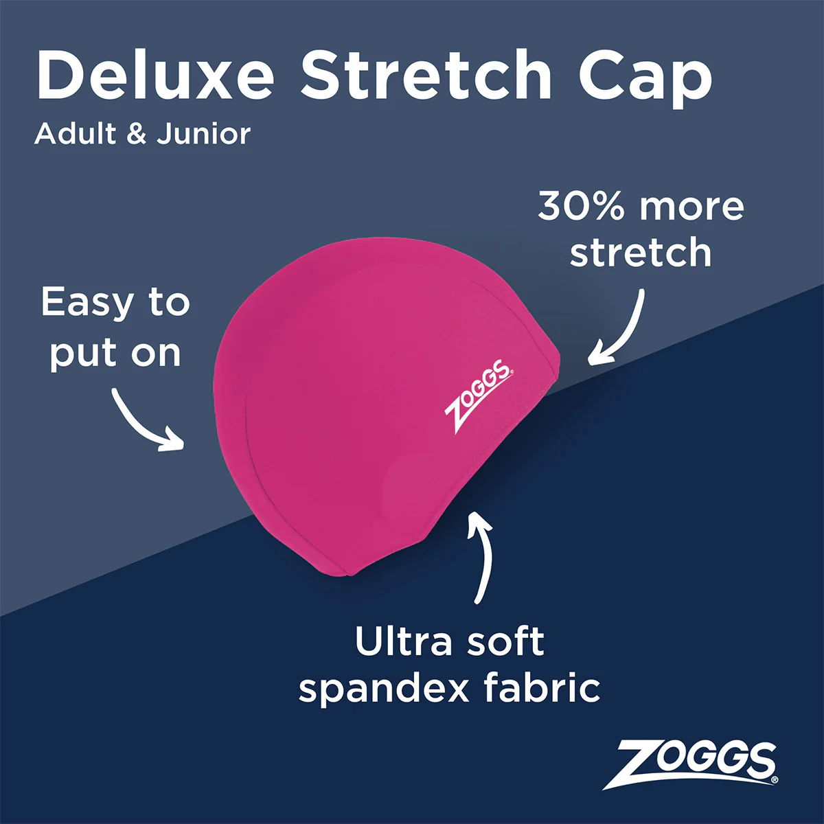 Zoggs Junior Deluxe Swim Cap (Assorted) - Image 7
