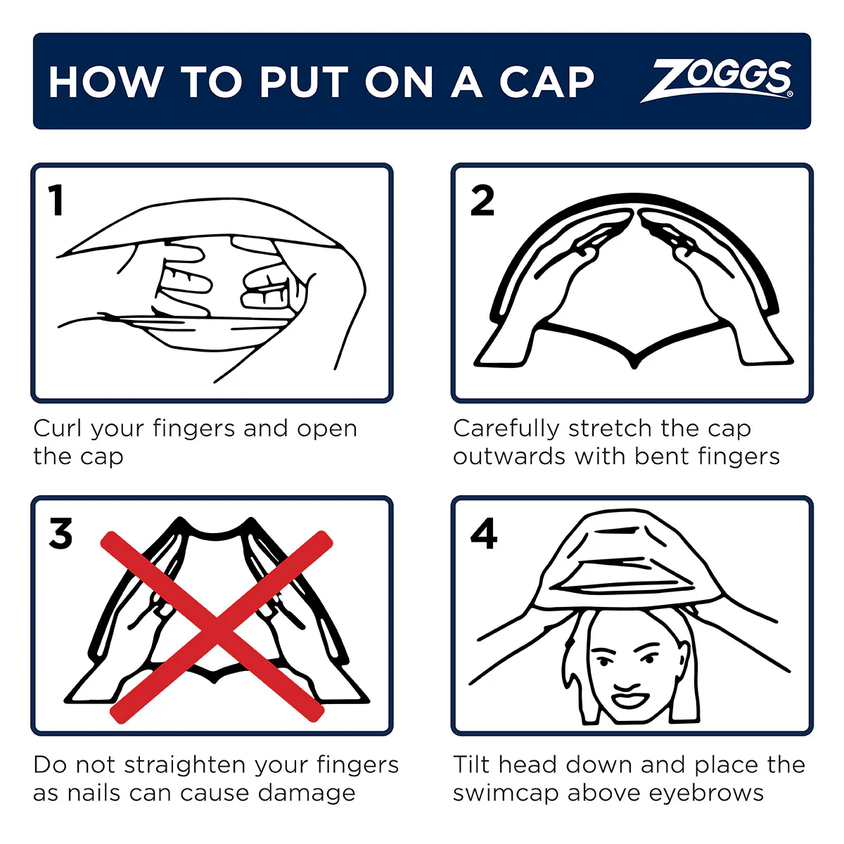 Zoggs Junior Deluxe Swim Cap (Assorted) - Image 8