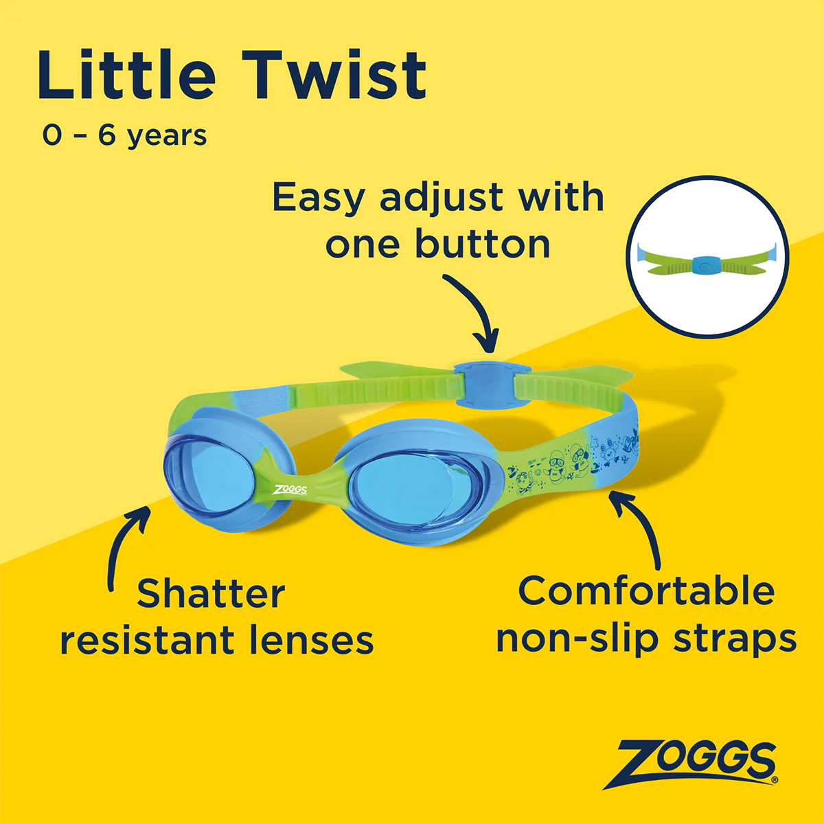 Zoggs Little Twist Goggles - Image 6