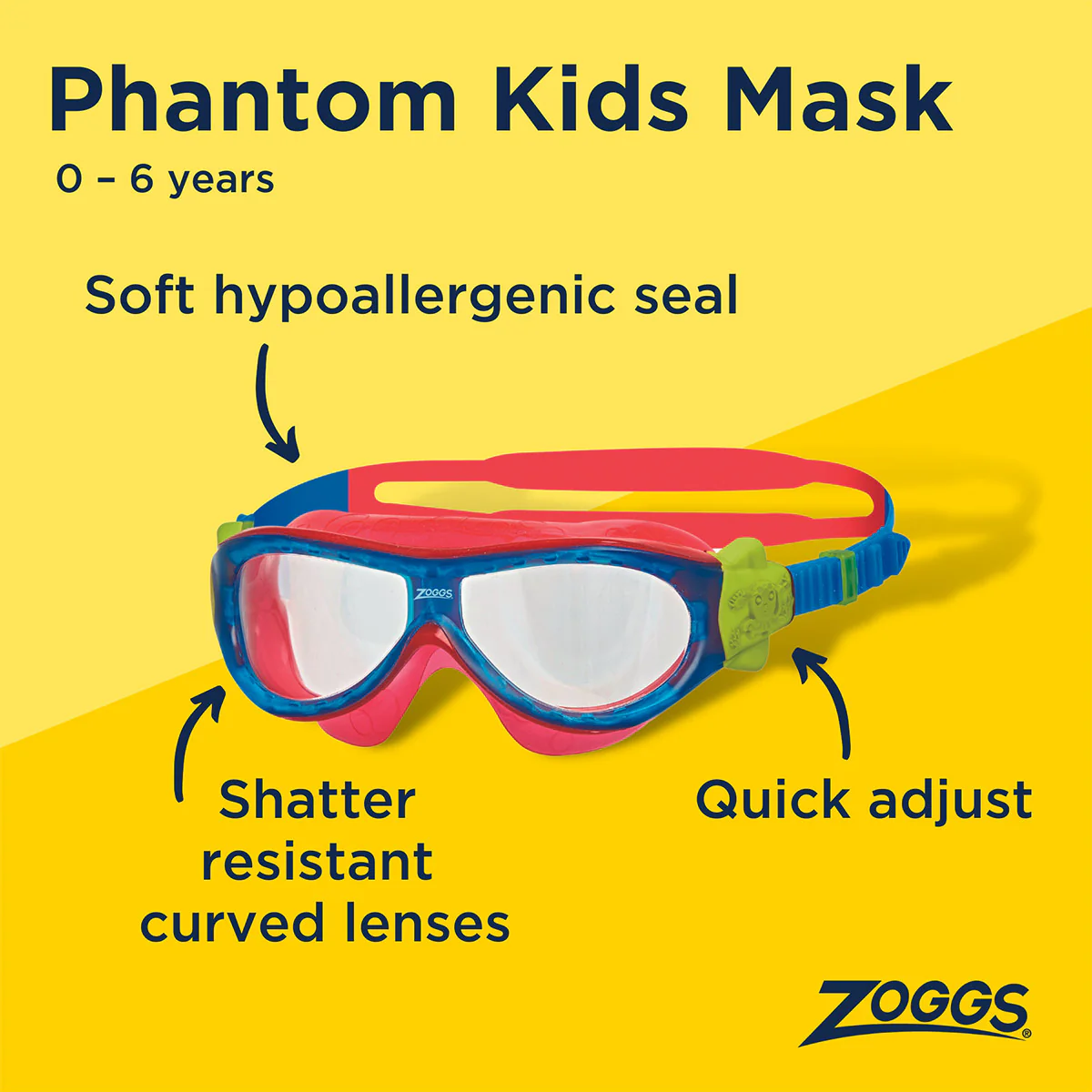 Zoggs Phantom Kids Mask (Assorted) - Image 7