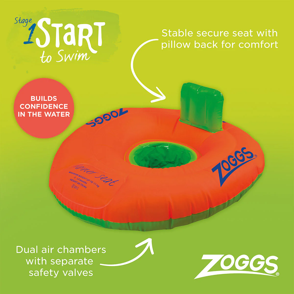 Zoggs Trainer Seat - Image 3