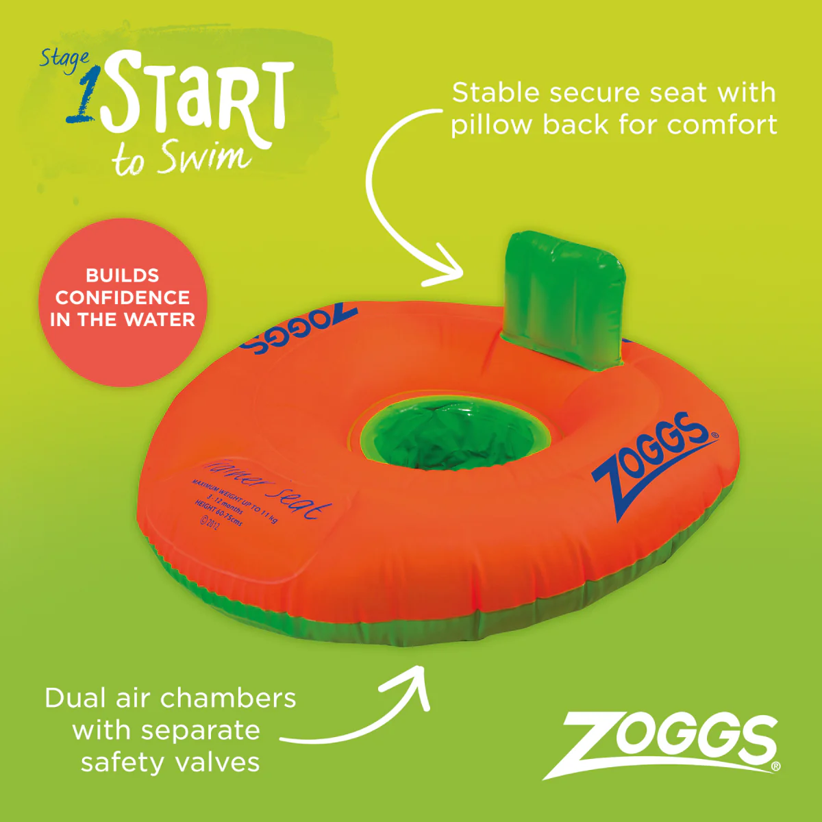 Zoggs Trainer Seat - Image 7