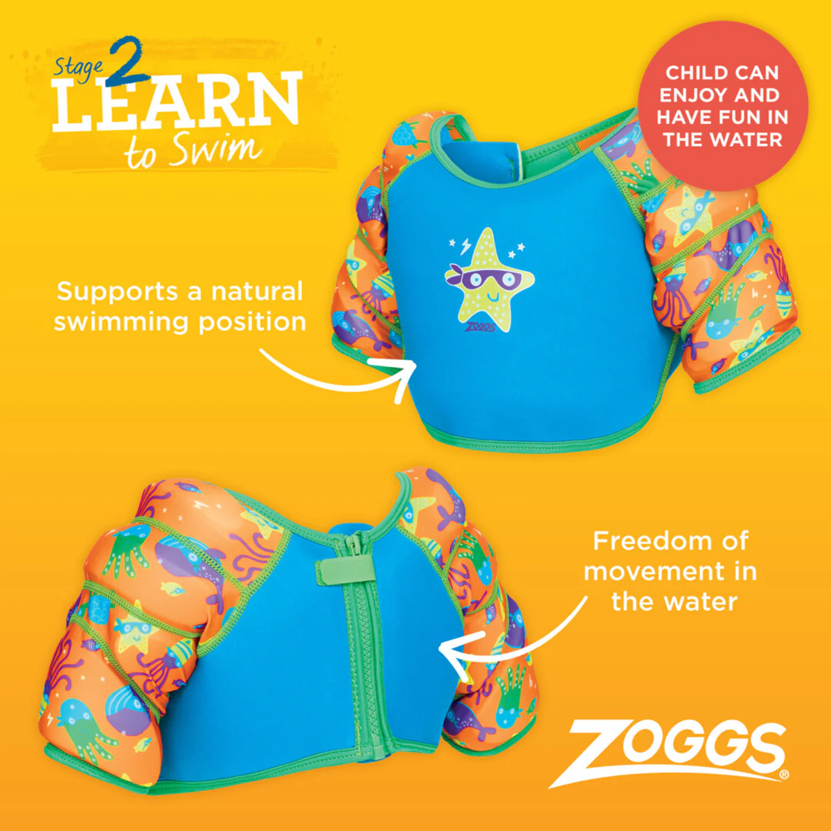 Zoggs Water Wings Vest - Image 17