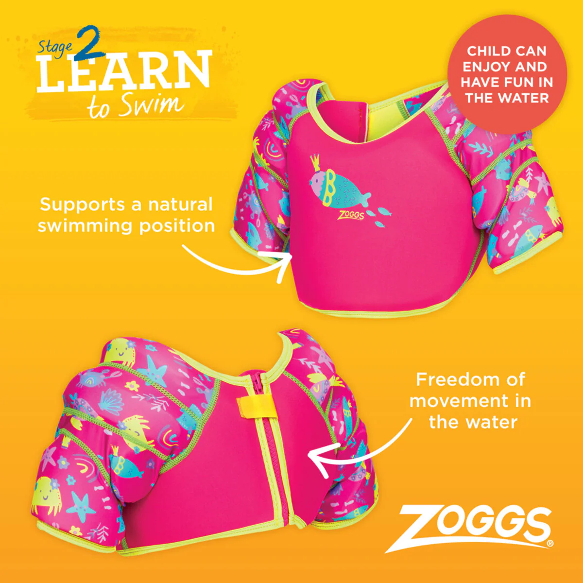 Zoggs Water Wings Vest - Image 7